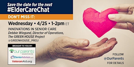 #ElderCareChat 4/25/18: Innovations in Senior Care primary image