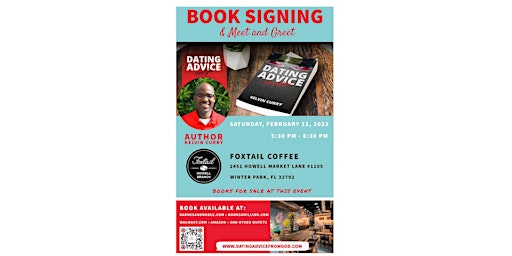 Dating Advice from God Foxtail Coffee Book Signing Event