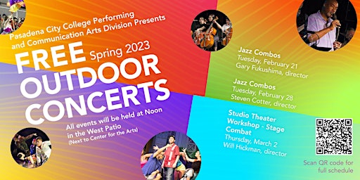 Free Outdoor Concerts (Spring '23)- West Patio (CA Building)