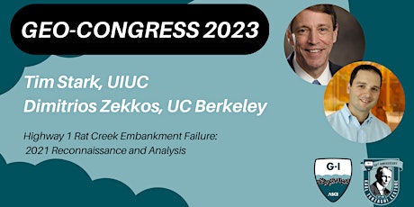 Geo-Congress 2023 preview 4: Stark and Zekkos on the Rat Creek failure