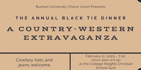 The Choral Union Presents: A Country-Western Extravaganza