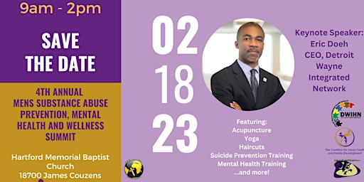 4th Annual Mens Substance Abuse and Mental Health Summit