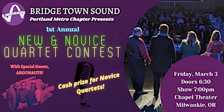 Portland Metro New N' Novice Quartet Contest primary image