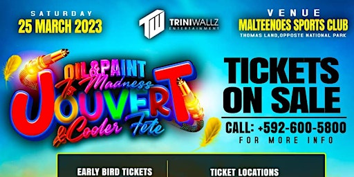 OIL AND PAINT IS MADNESS JOUVERT AND COOLER FETE
