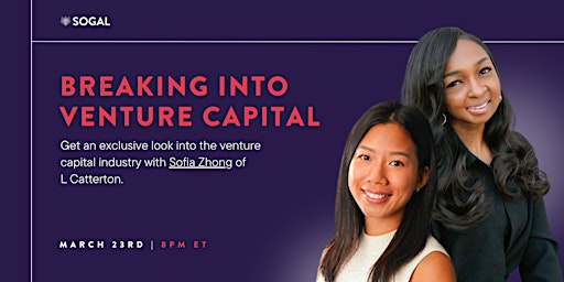 Breaking into VC with Sofia  Zhong of L Catterton