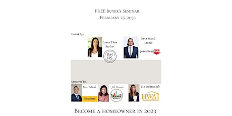 FREE FIRST TIME HOME BUYER SEMINAR