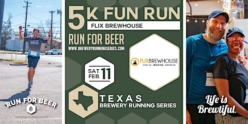 5k Beer Run x FLIX Brewhouse | 2023 TX Brewery Running Series