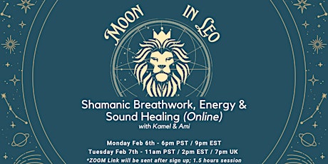 Full Moon in Leo: Online Shamanic Breathwork, Reiki & Sound Ceremony