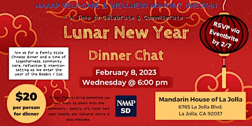 Lunar New Year Dinner Chat - A Time to Celebrate & Commiserate