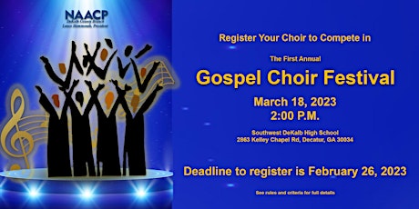 NAACP DeKalb - Gospel Choir Registration primary image