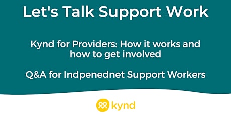 Let's Talk Support Work: Kynd for Providers
