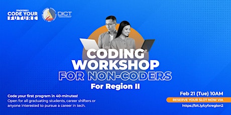 CYF: 40-mins Coding Workshop for Non-Coders for Region 2