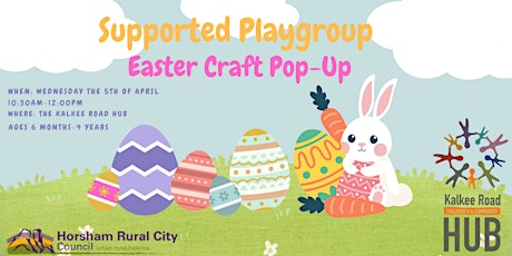 Image principale de HRCC Supported Playgroup Pop-Up Easter Crafts Activity