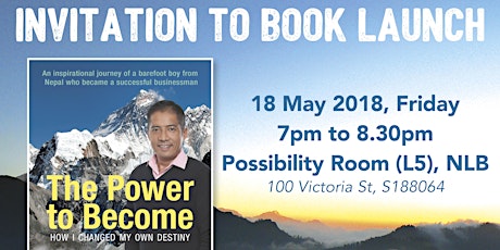 Book Launch - The Power to Become by Deepak Shrestha primary image