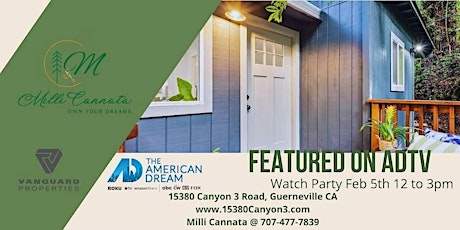 Featured on American Dream TV CW- Watch Party Feb 5th @ 130pm!