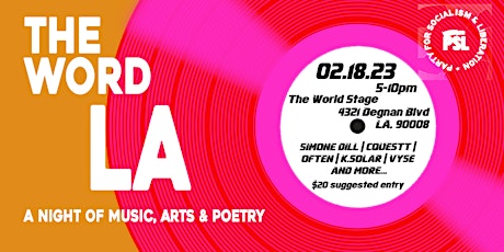 The Word LA: A Night of Music, Arts, & Poetry