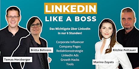 Imagen principal de Masterclass: LinkedIn Like A Boss (Corporate Edition März 2023)