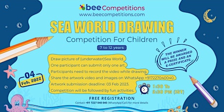 Sea World Drawing Competition For Children