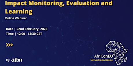 Impact Monitoring, Evaluation and Learning Webinar