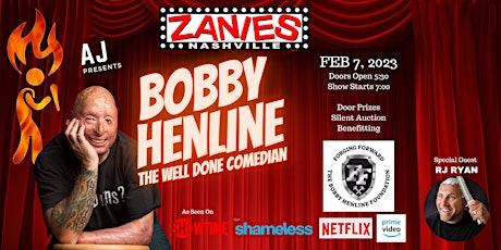 Comedian Bobby Henline with Special Guest RJ Ryan