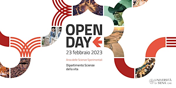 Open Day 2023 USiena. Scienze della Vita DSDV. 15/16.45. ONLINE.
