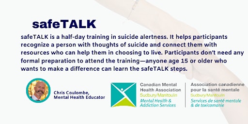 safeTALK : is for everyone who wants to help prevent suicide (3.5 hours) primary image