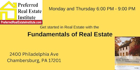 Pre-Licensing - Fundamentals of Real Estate (CR009222) primary image