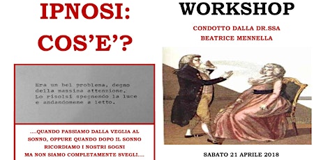 Immagine principale di WORKSHOP condotto dalla dr.ssa Beatrice Mennella: "IPNOSI: COS'E'?" 