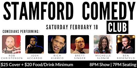 Stamford Comedy Club Presents: Rob Christensen, Josh Accardo & Friends