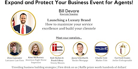 Expand and Protect Your Business Event for agents+First Drink On Us+Raffle!
