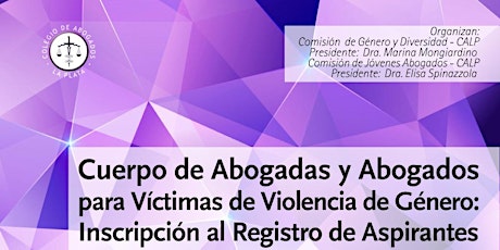 Imagen principal de Cuerpo de Abogadas y Abogados para Víctimas de Violencia de Género:Inscripción al Registro de Aspirantes 