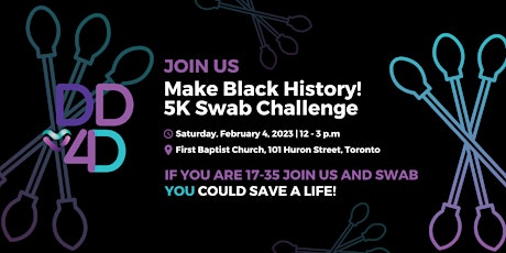 Join us: Make Black History!  5K Swab Challenge