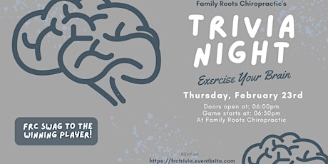 Trivia Night with Family Roots Chiropractic