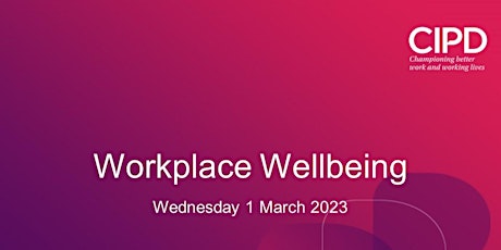 Workplace Wellbeing primary image