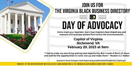 Virginia Black Business Directory  Advocacy Day