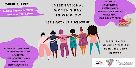 International Womens Day in Wicklow - Let's Catch up & Follow up