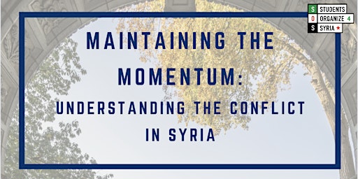 Maintaining the Momentum - Students Organize for Syria National Conference