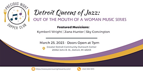 Detroit Queens of Jazz: Out of the Mouth of a Woman - Concert & Supper Club