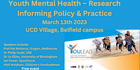Youth Mental Health: Research Informing Policy and Practice
