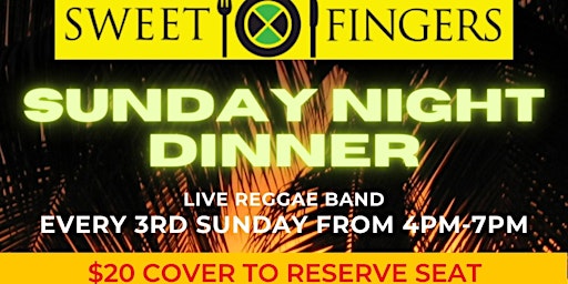 Sunday Night Dinner with Live Reggae primary image