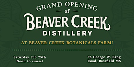 GRAND OPENING - MISSISSIPPI'S FIRST NATIVE SPIRITS CRAFT DISTILLERY