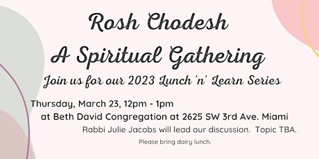 Rosh Chodesh - A Spiritual Gathering