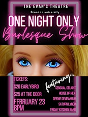 One night only Burlesque show