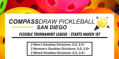 San Diego Pickleball - Compass Draw Flexible Tournament League
