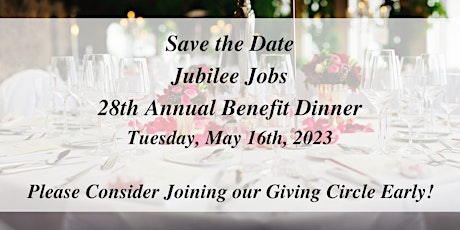 Jubilee Jobs 28th Annual Benefit Dinner