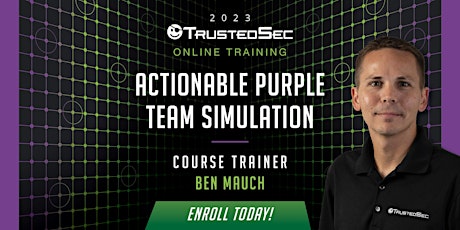 Actionable Purple Team Simulation Online Training Course