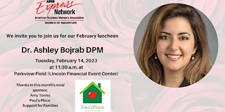 ABWA February Luncheon featuring Dr Ashley Bojrab
