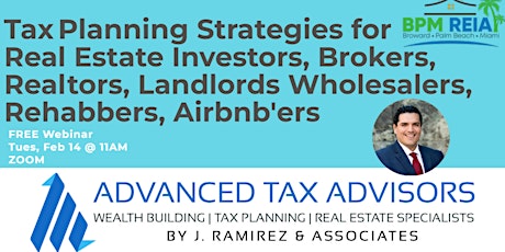 Tax Planning Strategies for REI, Brokers, Realtors, Landlords Wholesalers