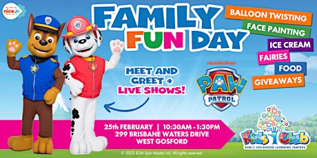 Nickelodeon’s PAW Patrol Show @ Kids Club Gosford Family Fun Day! primary image