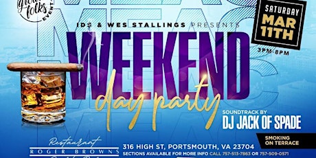 IDS and WES STALLINGS PRESENTS MEAC WEEKEND DAY PARTY